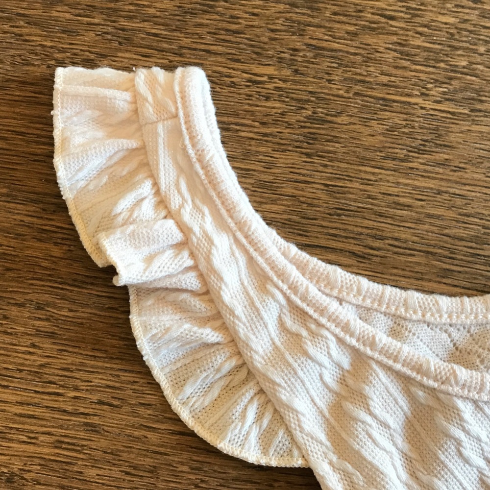 Ruffled Button Tank Top - Picture 2 of 5